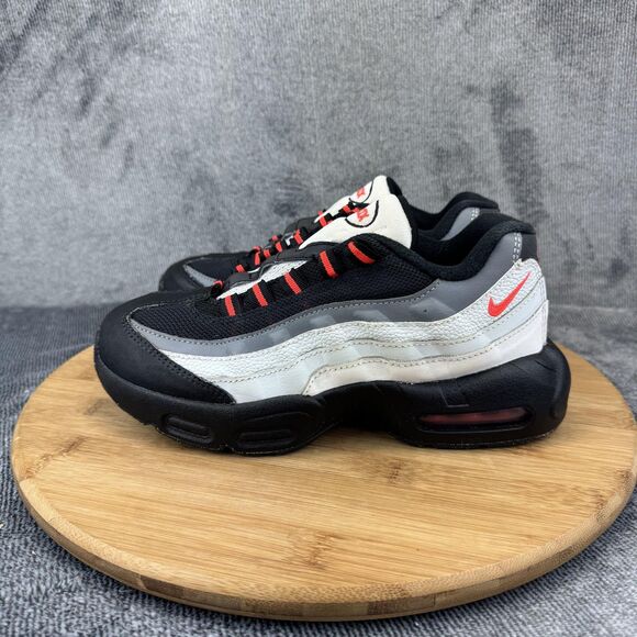 Nike Air Max 95 Recraft Shoes Youth Size 3Y Black White Red Sneakers CJ3907-101 - Picture 3 of 10